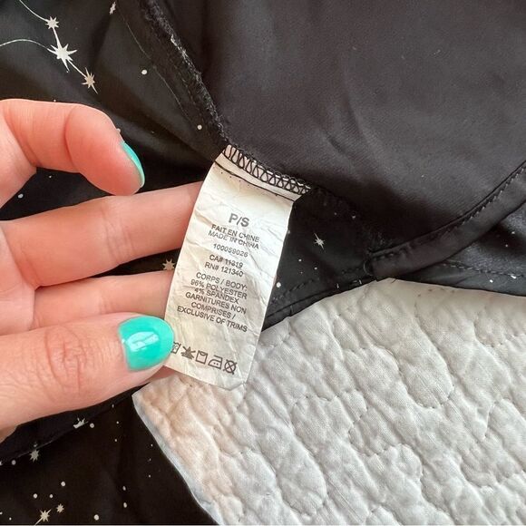 ✨ G Women’s Black Constellation Crop Bandeau Top Small - Picture 3 of 6